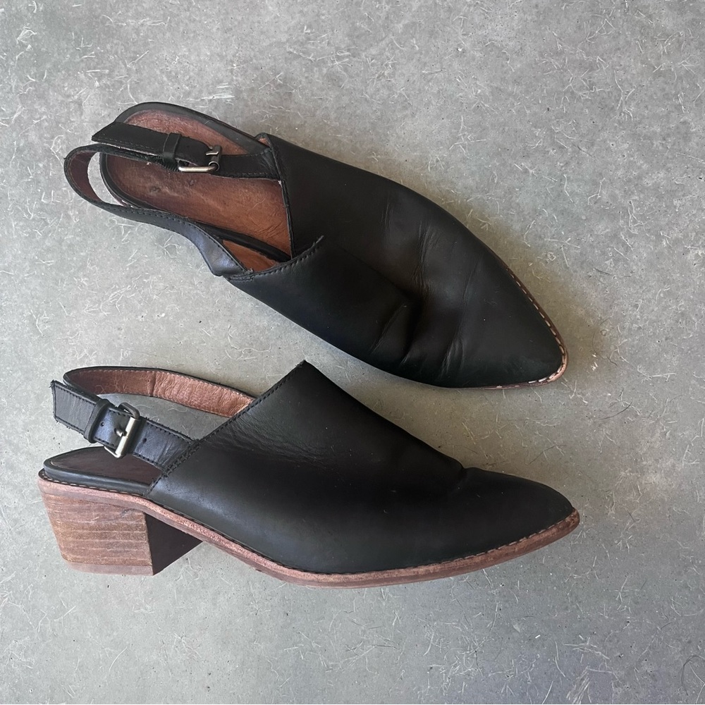 Madewell The Jess Slingback Mule 8 Black